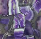 24" Purple Agate Marble Coffee Console Table Top Random Stone Hallway Decor E244