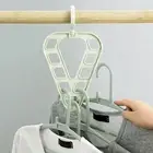 Closet Organizer Hook Stable Reusable 9 Holes Slots Clothes Hanger Practical