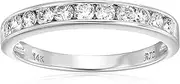 [Vir Jewels] 1/2 CT Classic Diamond Wedding Band in 14K White Gold