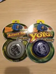 JaRu Classic Yoyo! Blue & Nite Glow Return Top - Bundle Toy Fun Yo-yo Starter
