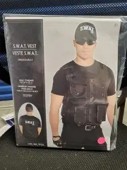 New Adult S.W.A.T Vest Halloween Costume Fits up to Size 44 #4509