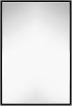 Hamilton Hills 24x36 inch Black Framed Mirror | Large Rectangular Bathroom Mirrors for Wall | Floating Glass Panel Vanity with Border | Wall-Mounted Mirror for Decor | Hangs Horizontal or Vertical