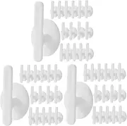 DOITOOL 3sets Small Cable Winder Organizers Adhesive for Cord Holders in Kitchen 16pcs*3