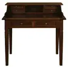 Winston 6 Drawer Solid Timber Writing Desk (Mahogany)