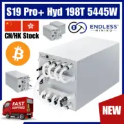 Bitmain S19 Pro+ Hyd 198Th/s 5445W Bitcoin – 3 Phase 342~418V | Endless Mining™