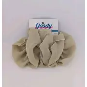 Goody Vintage Large Hair Clip Barrette Fabric Bow Beige Tufted (#38)