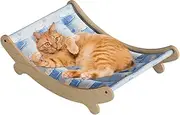 Cat Chair - Cat Lounge Chair | Cooling Washable Ped Bed, Multiuse and Reusable Pet Hammocks Portable for Floor Outdoor Bedroom Balcony Offices Apartment Corner Living Room Indoor Travel