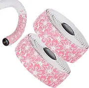 Bike Bar Tape | Handlebar Tape for Road Bike - Padded Anti-Slip Cherry Pattern 2 Rolls Accessories for Steering Gravel Hockey Rowing Pole