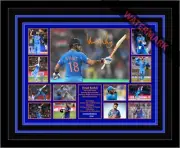 VIRAT KOHLI INDIAN CRICKET STAR LIMITED EDITION SIGNED FRAMED MEMORABILIA IPL