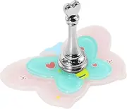 Ipetboom Acrylic Nail Art Holder Butterfly Shape Long Curved Tips Dual Nail Forms for Manicure Artists
