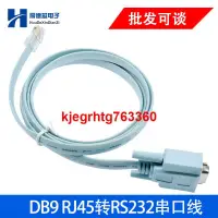 在飛比找露天拍賣優惠-RJ45網線轉RS232串口9孔水晶頭適用思科cisco華為