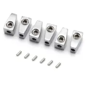 6 String Headless Bass Nut Single String Nut for 6 String Electric Bass Silver