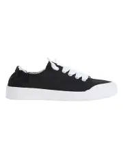 [Sandler] Switch Black Canvas Sneakers