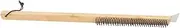 WEKADRIN Wooden Handle Pizza Cleaning Brush with Hard Bristles for Deep Cleaning for and Handle for Safe Use Home and Commercial Ovens