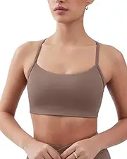 [PAVOI ACTIVE] Scoop Y-Back Sports Bra | Low Support | Medium Coverage for A-D/DD Cups with Removable Pads | FlexFlow