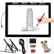 A3 Light Pad with Foldable Stand, UL Certified Adapter, 8000 Lux Super Bright...