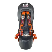 Middle Bump Seat Bench & Orange Harness Child booster Polaris RZR XP1000 Turbo