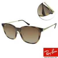 在飛比找momo購物網優惠-【RayBan 雷朋】太陽眼鏡 潮流方框款(琥珀 金 咖啡漸