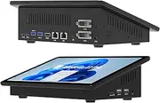 HEIGAOLA Mini PC Win 11 Pro 12th Gen N100 8GB RAM/128GB ROM 10.1" Mini Computer Without Battery,Dual R232 HDMI,BT 5.2,WiFi 5.0,Type-C, Dual 2.5GbE Support Auto-Boot Mini Desktop PC