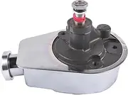 AP03 Chrome Power Steering Pump Keyway Style Compatible For Chevy Ford GM Chrysler P Series