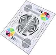 LABRIMP Lens Test Chart Color Calibration Card Lens Focus Adjustment Chart Color Wheel Chart CCTV Camera Calibration Tool Testing Card for Monitoring Systems