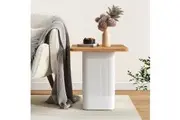 Dreamo Side Table Natural with White