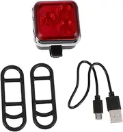 Mipcase 1 Set USB Rechargeable Bike Tail Light Cycling Safety Lamp Easy Install Flashlight with USB Charging for Camping Fishing and Outdoor Cycling