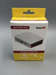 CanaKit - Case for Raspberry Pi 3 B+ Case White/Red NEW