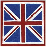 Caspari Union Jack Paper Cocktail Napkins - 20 Per Package