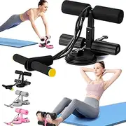 Ab Trainer with Double Suction Cups, 3-Level Height Adjustment, Multi-functional Exercise Equipment for Home & Gym