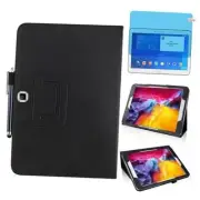 Slim Leather Case for Samsung Galaxy Tab 4 10.1 Inch 2014 (SM-T530 T535 Black
