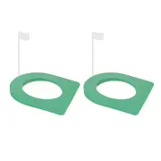 2 Pcs Putting Cup and Flag Putting Hole Practice Aids with Flag for 6012