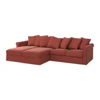 在飛比找IKEA優惠-IKEA 附躺椅四人座沙發, ljungen 淺紅色, 33