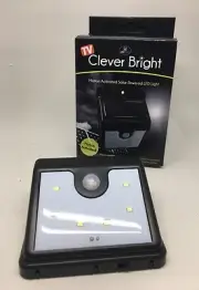 Outdoor Sensor Light - Solar Powered Clever Brite Night Light Automatic Lighting