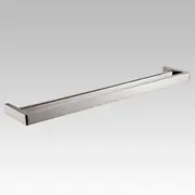 Cavallo Brushed Nickel Square Double Towel Rail 800mm