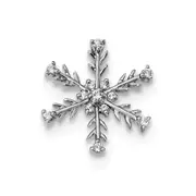 14k White Gold Real Diamond Pendant