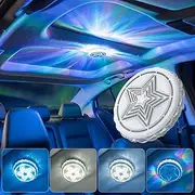 VOAKZEF Car Led Lights Interior, Magnetic Car Ceiling Light, USB Rechargeable, LED Car Atmosphere Light, for Car, RV, Camping, Closets, Bedroom