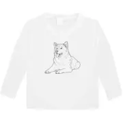 'Alaskan Malamute' Children's / Kid's Long Sleeve Cotton T-Shirts (KL037344)