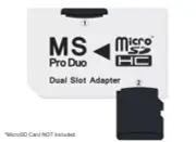 NEON MicroSD to Memory Stick PRO Duo Dual slot adapter (microSD/microSDHC)