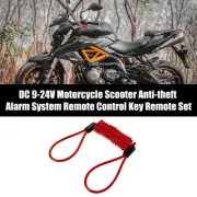Disk Brake Lock Motorbike Alarm Disc Lock Security Reminder Cable Tool Red