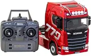 Scania Licensed Remote Control Trailer Head Truck for Kids – 1:20 Scale RC with Lights, Sound Effects, Metal Body, Adjustable Steering & Multi-Directional Drive