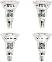 SEBSON® Pack of 4 E14 LED 5 W COB Bulbs – Equivalent to 50 W Halogen – 420 Lumen – Warm White – LED Spotlight 46° – 230 V
