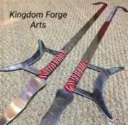 Sword Replica, Perfect for Cosplay Hand-Forged Tiger Hook Power Sword