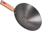 Outanaya Small Wok Pan for Electric/Induction Stove Kitchenware Non-Stick Heatproof Handle Easy to Carry 26cm Diameter Cooking Pot