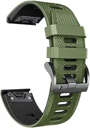 [DJDLFA] 22mm 26mm Quickfit Watch Strap For Garmin Fenix 6 6X Pro 5X 5 Plus 3HR 935 945 MK2 Enduro Quick Release Silicone Watch Wristband