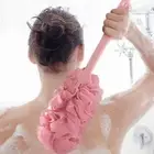 1 Pcs Portable practical body scrub bath back brush shower long handle bath ball