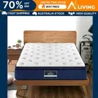 Mattress Cool Gel Memory Foam 7 Zone King 34cm Bedding Comfort Sleep Quali -K183