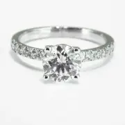 2.20 CT Sparkling Round Cut Diamond Engagement Ring 14K White Gold K-L/VS2