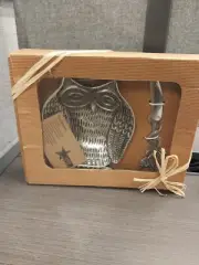 Star Home Tidbit Server with Spreader Owl