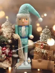 Fisherman with Sea Shells Net 15" Nutcracker Seagull Christmas Beach Decor New